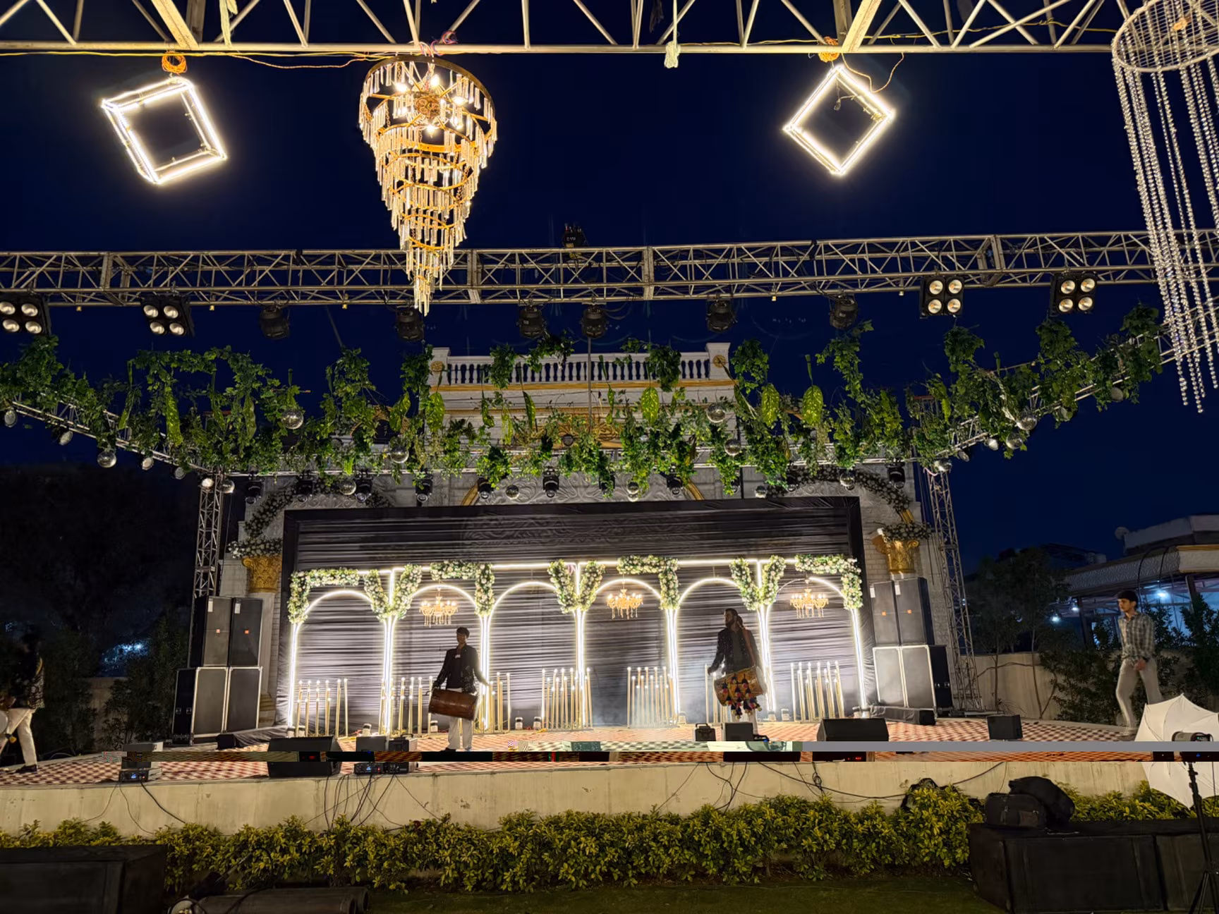 Traditional Indian wedding mandap decoration